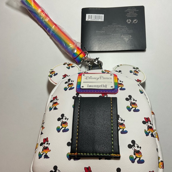 🌈Disney Loungefly Mickey and Minnie Mouse Mini Bag - Picture 4 of 6